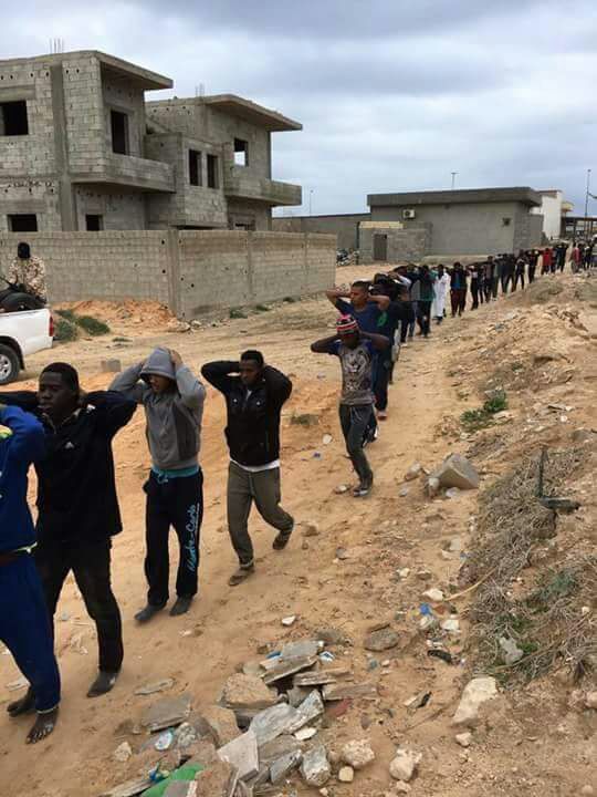 Blacks In Libya Being Lead For Slaughter